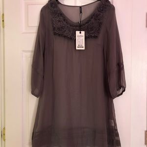 B.Young Collezione Gray Tunic Top